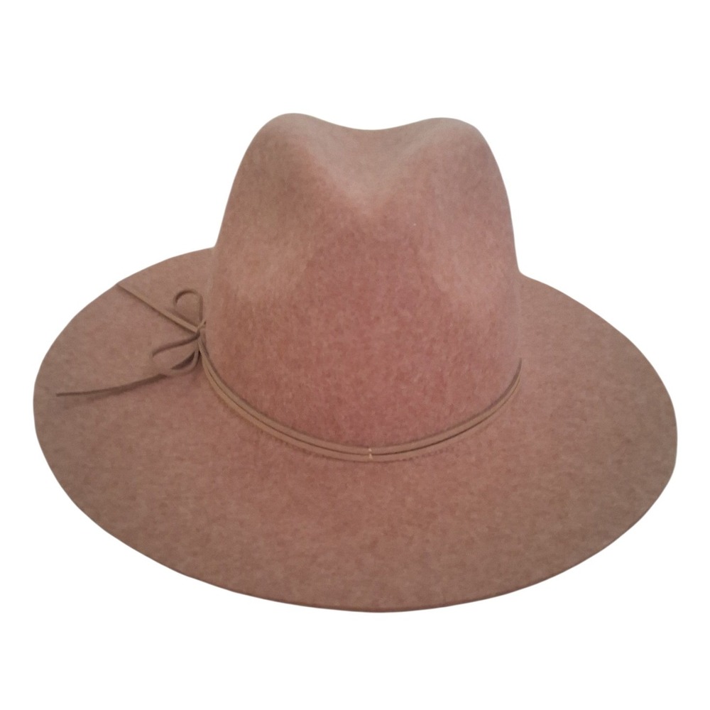 Banana Republic 100% Wool Camel Floppy Felt Hat Women's size S/M 3" Rim 13"x14"